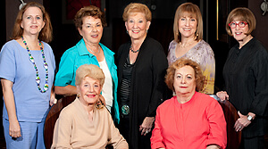 L-R seated: Lila Siegel (Honorary Chair and National Trustee) and Rhona Guberman (Event Chair)  L-R standing: Donna Zweben, Myrna Norwitz, Sheila Stern, Anne Jacobson (National Trustee), Jane Mandell  Photo Courtesy: Dan Rakofsky Photography LLC.
