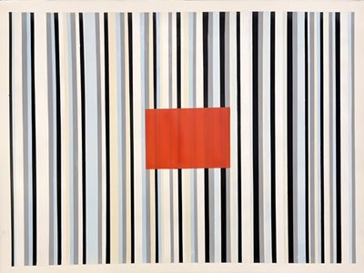 Stripe with Red by Zoe Zelby