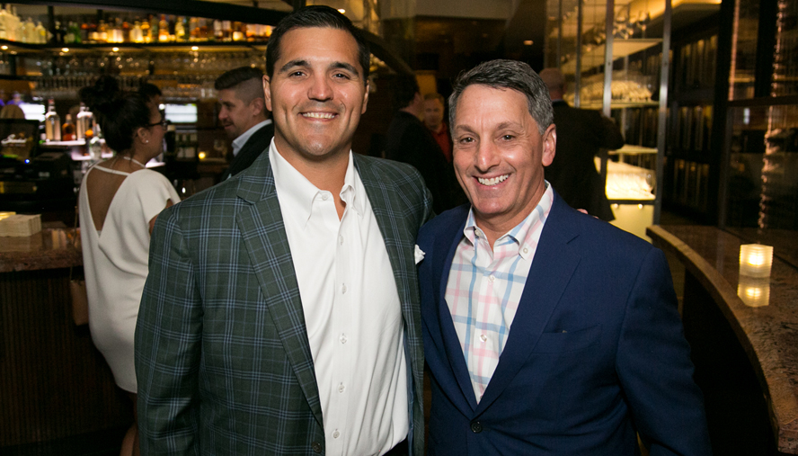 Brian Parks and Marc Steron, tournament chair, development board chair, member of National Jewish Health BOD and managing partner of Shanahan's.