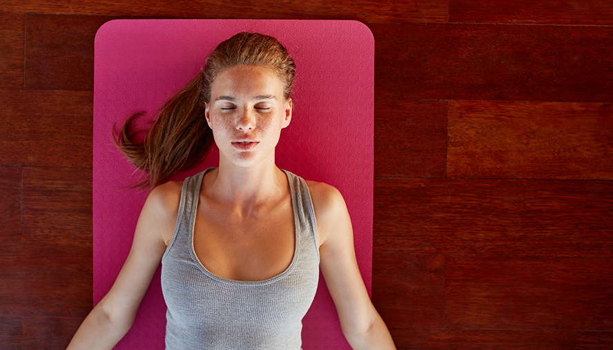 Woman practicing mindfulness