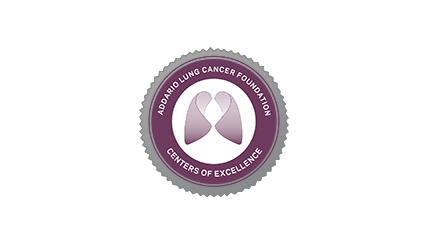 Addario Lung Cancer Foundation (ALCF) Centers of Excellence Seal