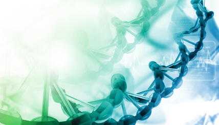 Division of Immunology - asbtract image with dna