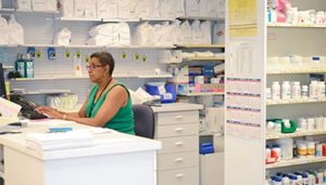 Pharmacy technician in the pharmacy