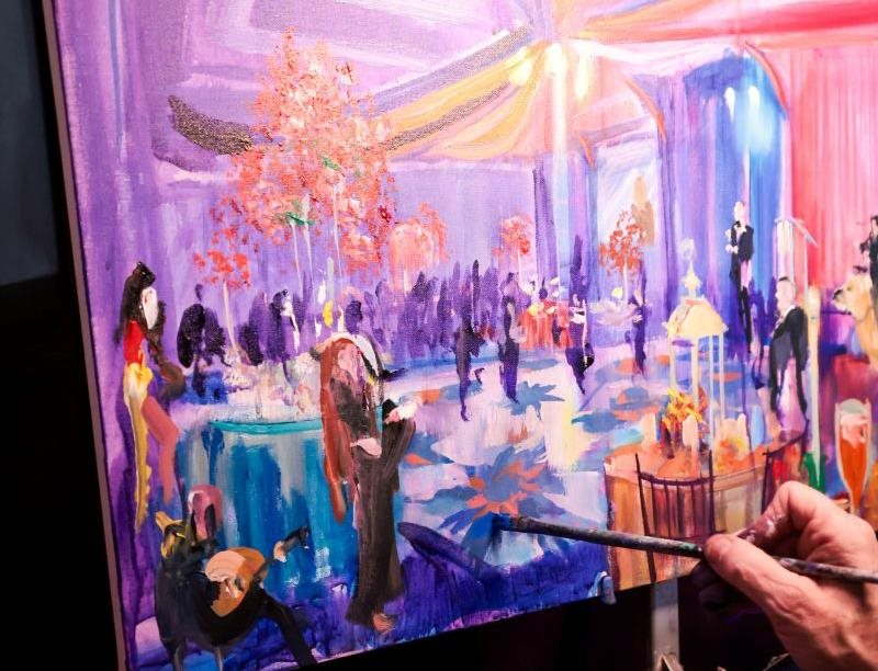 Painting the town....