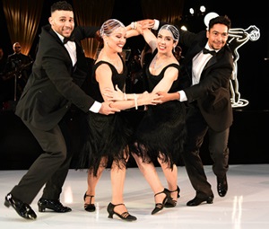Black and White Ball dancers