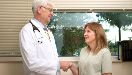 physician speaking with patient